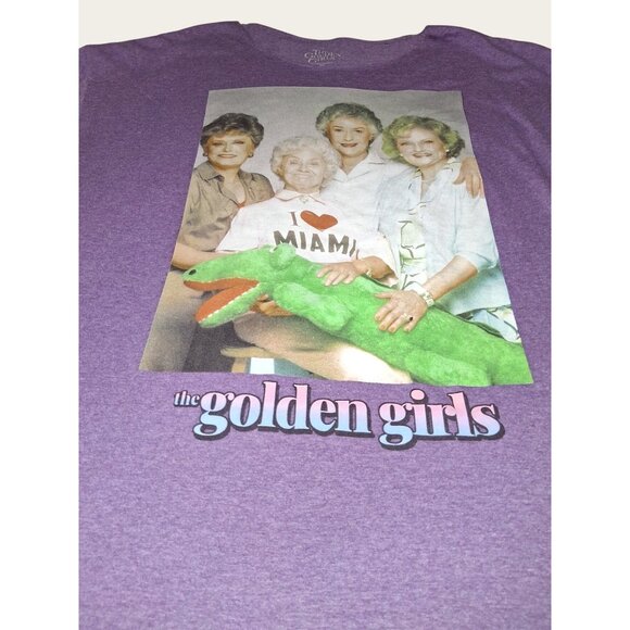 The Golden Girls Graphic T-Shirt Purple Short Sleeve  Womens XL - Picture 3 of 7